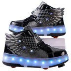 Tênis Infantil de Rodinha com Luz LED Recarregável Sport Tênis Infantil de Rodinha com Luz LED Recarregável Sport Loja do Bambino 