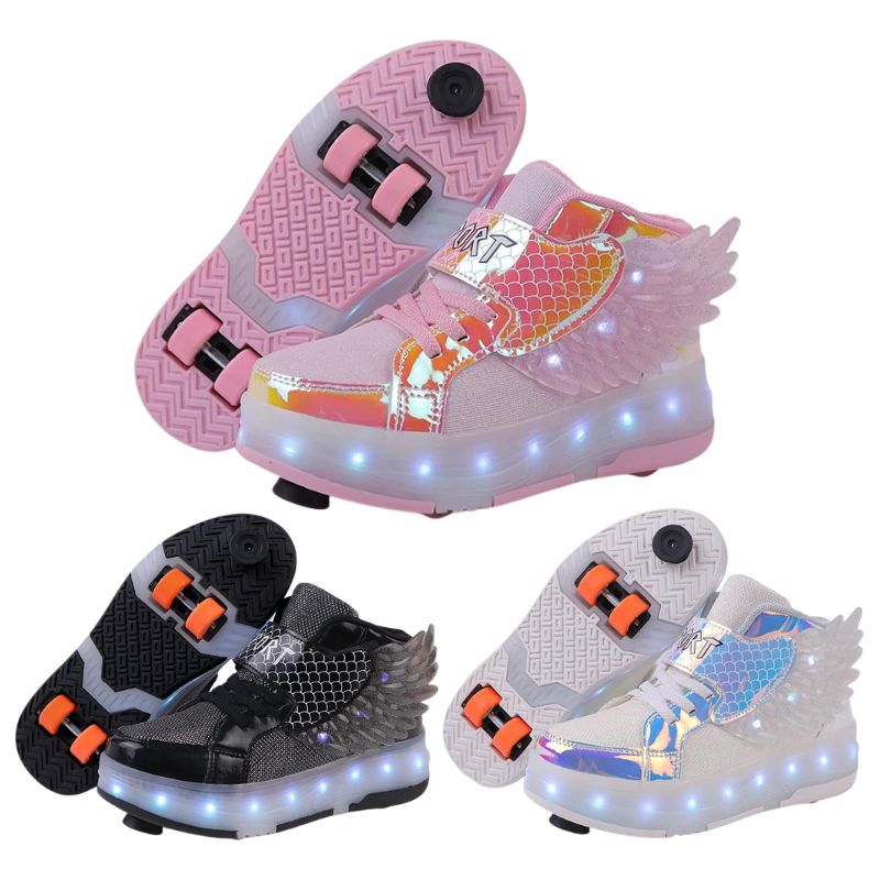 Tênis Infantil de Rodinha com Luz LED Recarregável Sport Tênis Infantil de Rodinha com Luz LED Recarregável Sport Loja do Bambino 