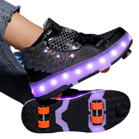 Tênis Infantil de Rodinha com Luz LED Recarregável Sport Tênis Infantil de Rodinha com Luz LED Recarregável Sport Loja do Bambino 