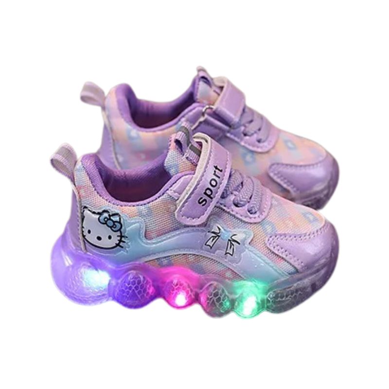 Tênis Hello Kitty com Led Infantil Tenis Hello Kitty com Led Infantil Loja do Bambino 