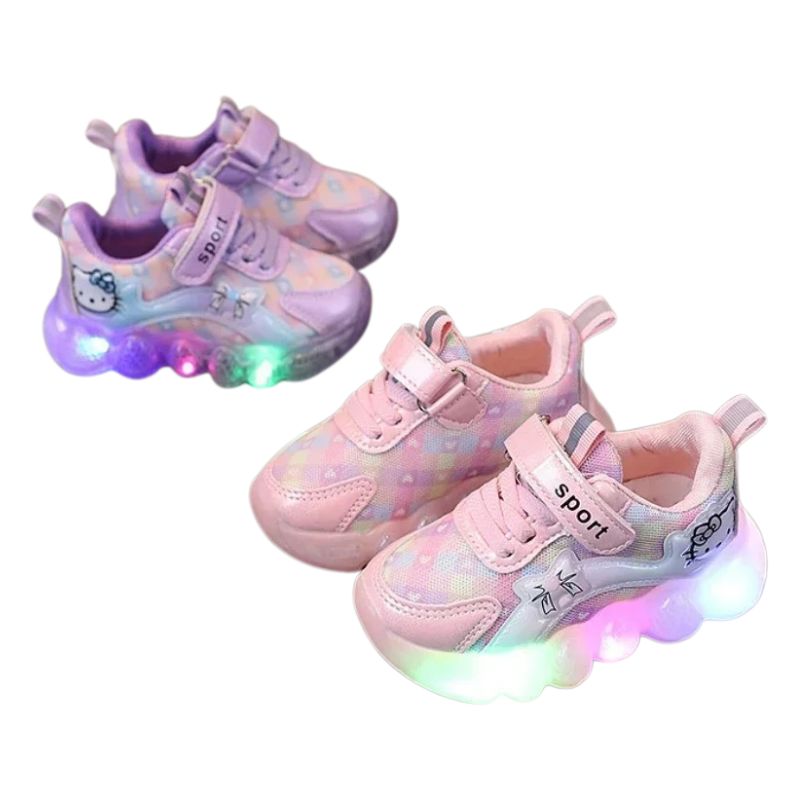 Tênis Hello Kitty com Led Infantil Tenis Hello Kitty com Led Infantil Loja do Bambino 