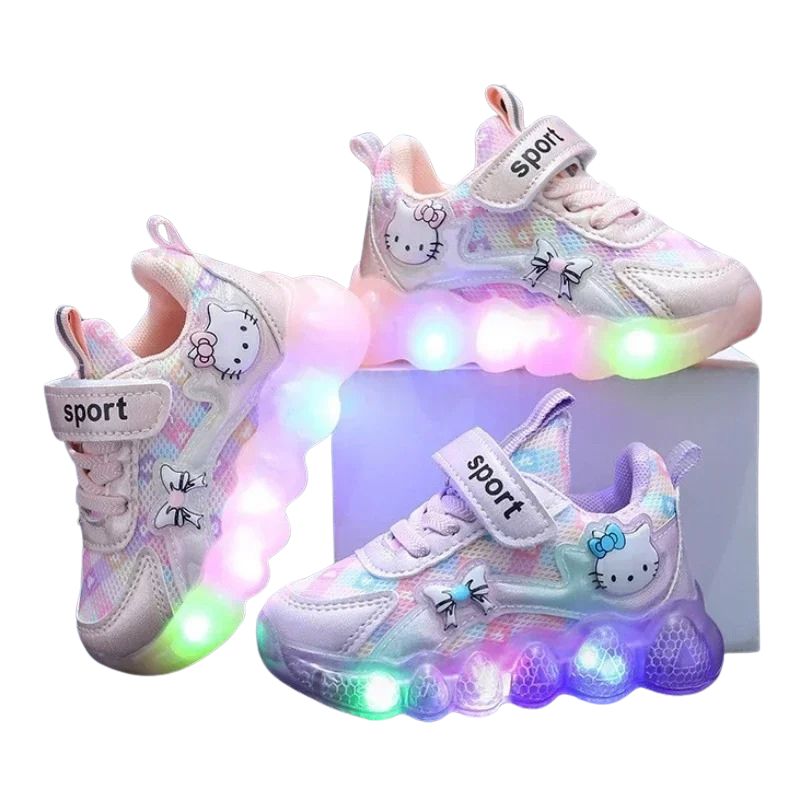 Tênis Hello Kitty com Led Infantil Tenis Hello Kitty com Led Infantil Loja do Bambino 