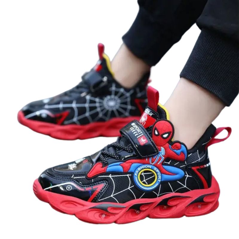 Tênis Homem Aranha Infantil com Luzinhas Tênis Homem Aranha Infantil com Luzinhas Loja do Bambino 