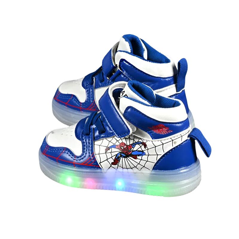 Tênis Homem Aranha com Led Bambino Tênis Homem Aranha com Led Bambino Loja do Bambino 