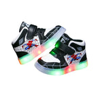 Tênis Homem Aranha com Led Bambino Tênis Homem Aranha com Led Bambino Loja do Bambino Preto 21 (13cm) 