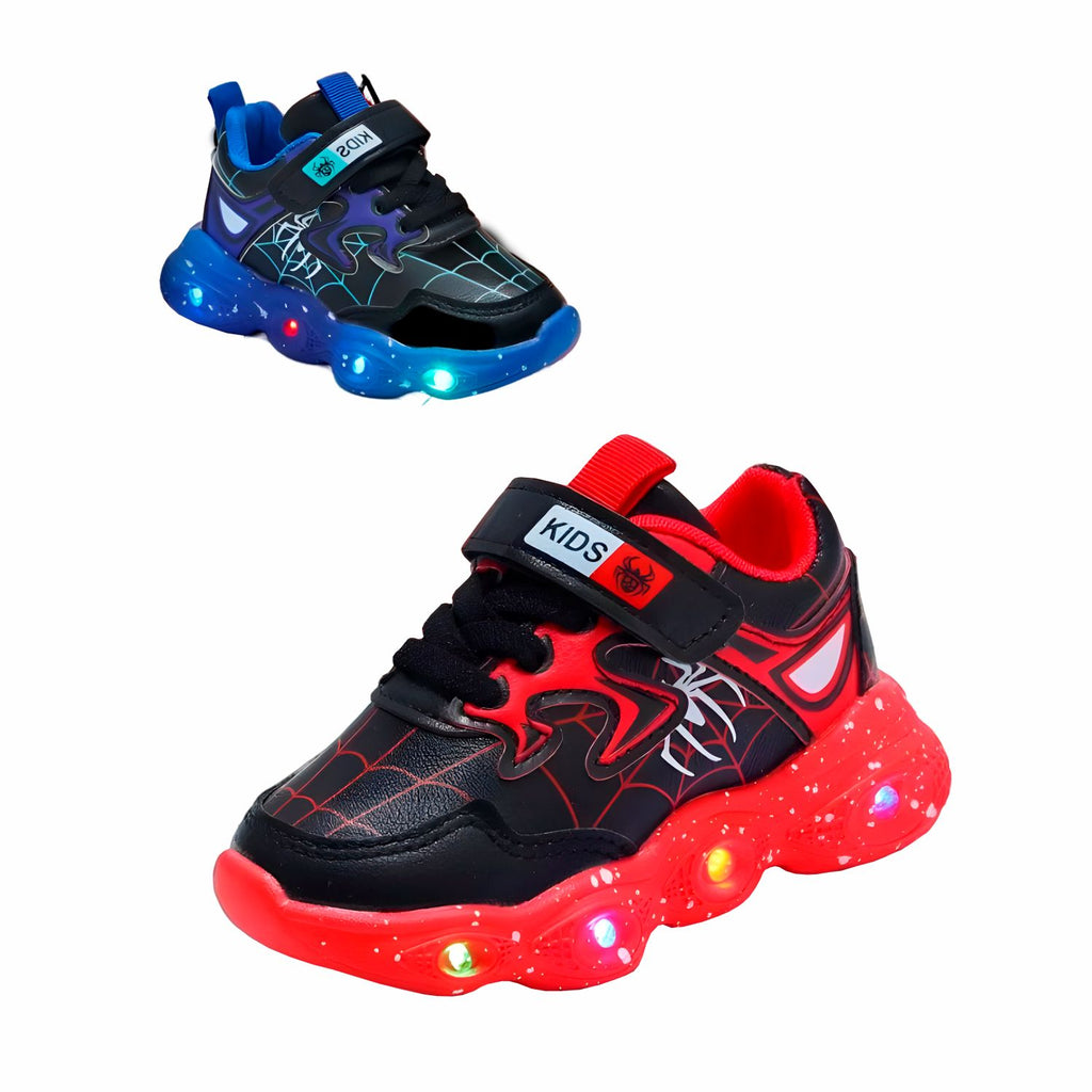Tênis Homem Aranha com Luzinhas de LED Tênis Homem Aranha com Luzinhas de LED Loja do Bambino 