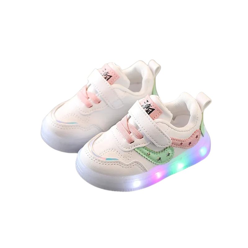 Tênis Infantil leve e respirável para Recém Nascido Tênis Infantil leve e respirável para Recém Nascido Loja do Bambino Rosa Modelo 01 21 (13.3cm)