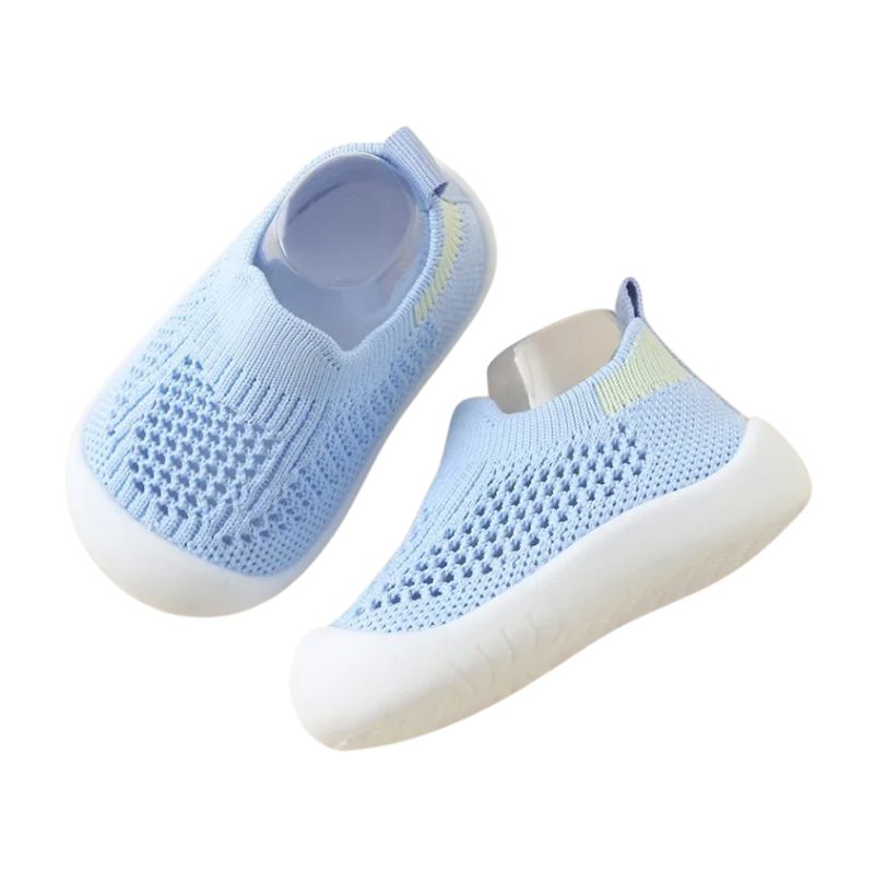 Tênis Meia Bebê Unissex Tênis Meia Bebê Unissex Loja do Bambino Azul 0 a 6 meses (11.5cm) 