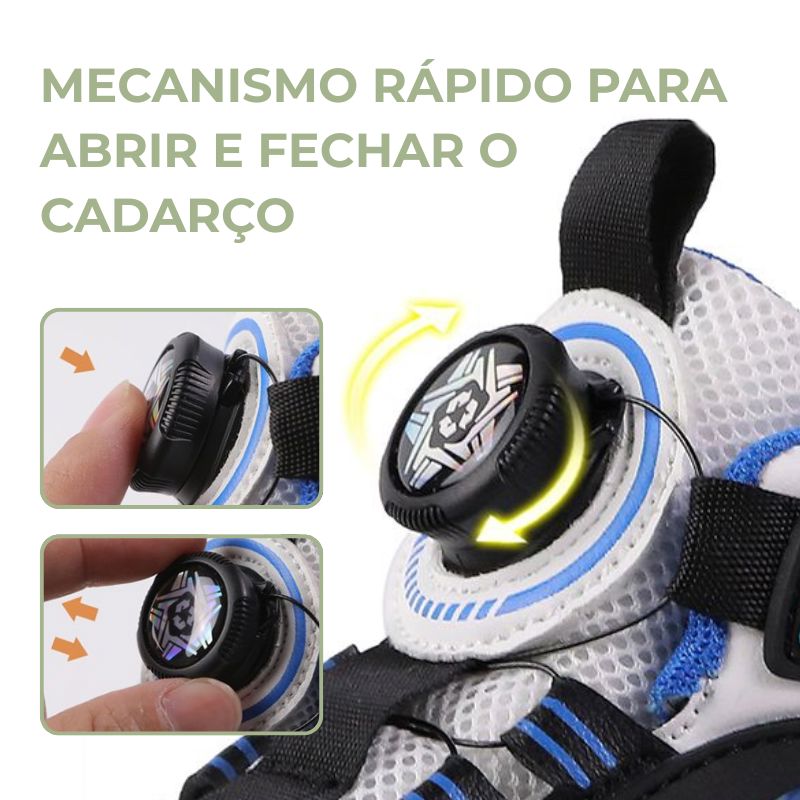 Tênis de Rodinha com Luz LED Infantil Fire Tênis de Rodinha com Luz LED Infantil Fire Loja do Bambino 