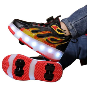 Tênis de Rodinha com Luz LED Infantil Fire Tênis de Rodinha com Luz LED Infantil Fire Loja do Bambino 