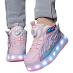 Tênis de Rodinha com Luz LED Infantil Fire Tênis de Rodinha com Luz LED Infantil Fire Loja do Bambino 