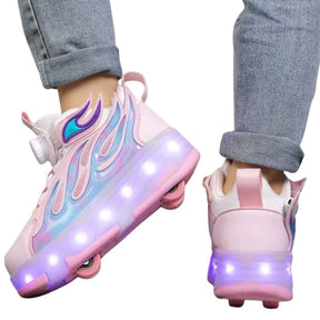 Tênis de Rodinha com Luz LED Infantil Fire Tênis de Rodinha com Luz LED Infantil Fire Loja do Bambino 