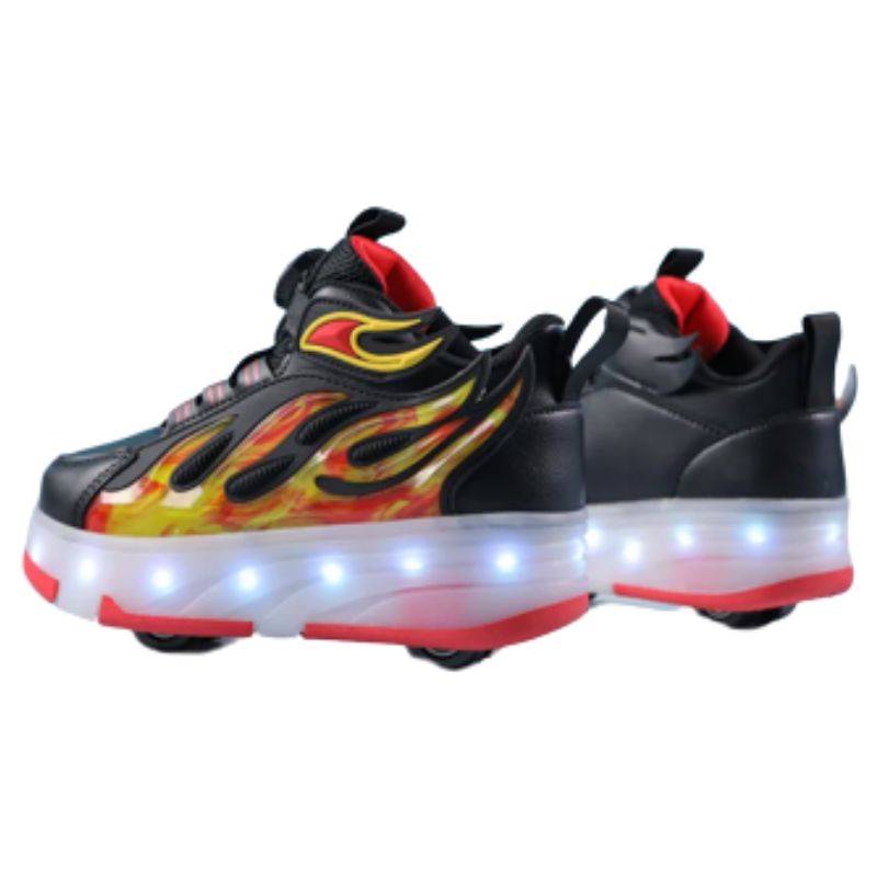 Tênis de Rodinha com Luz LED Infantil Fire Tênis de Rodinha com Luz LED Infantil Fire Loja do Bambino 