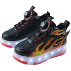 Tênis de Rodinha com Luz LED Infantil Fire Tênis de Rodinha com Luz LED Infantil Fire Loja do Bambino 