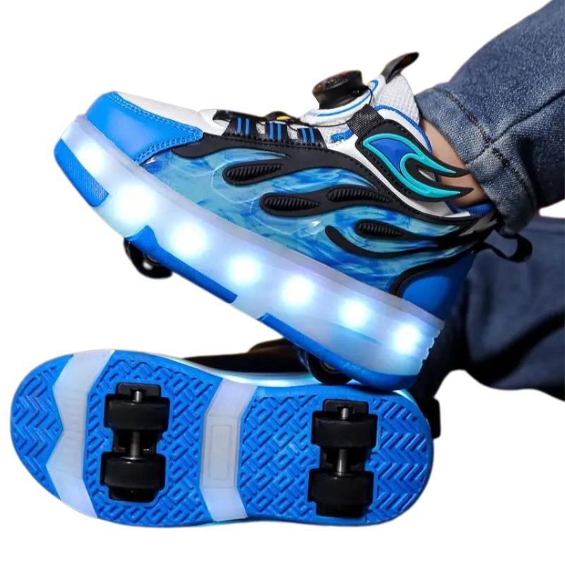 Tênis de Rodinha com Luz LED Infantil Fire Tênis de Rodinha com Luz LED Infantil Fire Loja do Bambino 