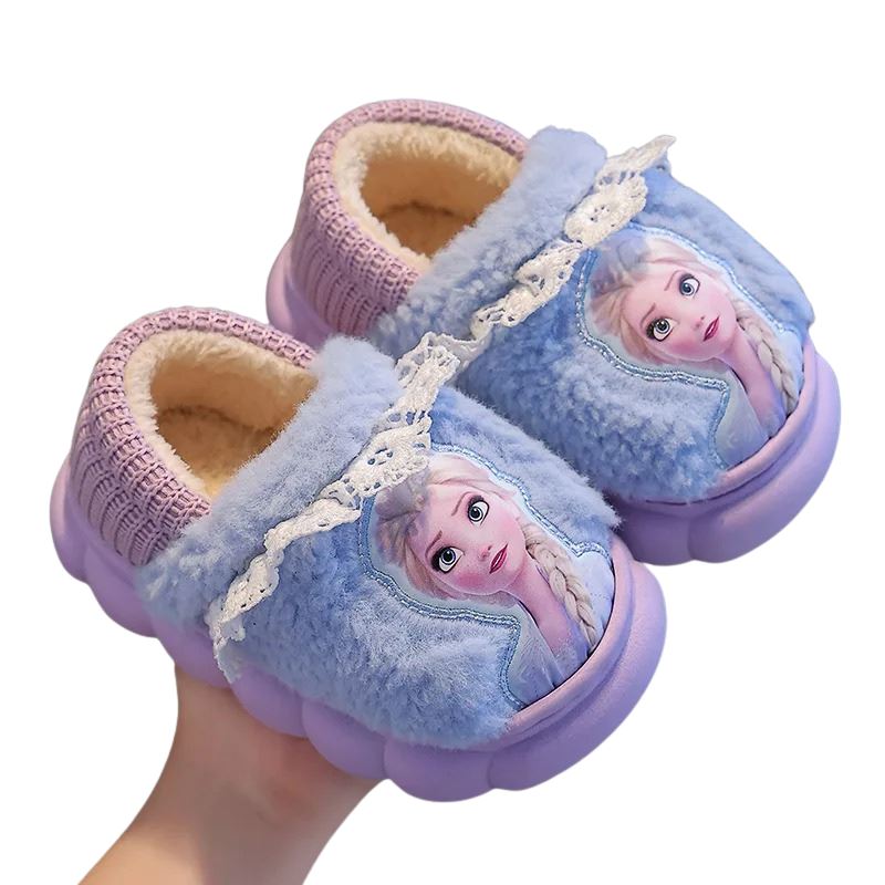 Pantufa Infantil Frozen para Meninas Pantufa Infantil Frozen para Meninas Loja do Bambino Rosa cano alto 24-25 (15cm) 