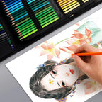 Conjunto Profissional de Lápis de Cor Aquarela com Estojo Conjunto Profissional de Lápis de Cor Aquarela com Estojo Loja do Bambino 