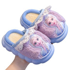 Pantufa Infantil Frozen para Meninas Pantufa Infantil Frozen para Meninas Loja do Bambino Azul cano baixo 24-25 (15cm) 