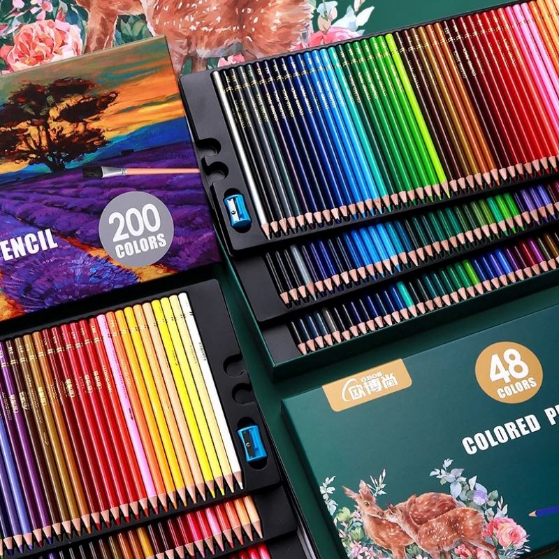 Conjunto Profissional de Lápis de Cor Aquarela com Estojo Conjunto Profissional de Lápis de Cor Aquarela com Estojo Loja do Bambino 