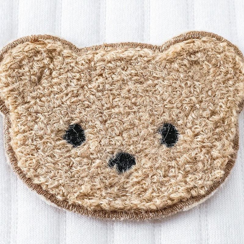 Macacão Bebê Recém-nascido Manga Longa Ursinho (AJUSTAR) Macacão Bebê Recém-nascido Manga Longa Ursinho Loja do Bambino 