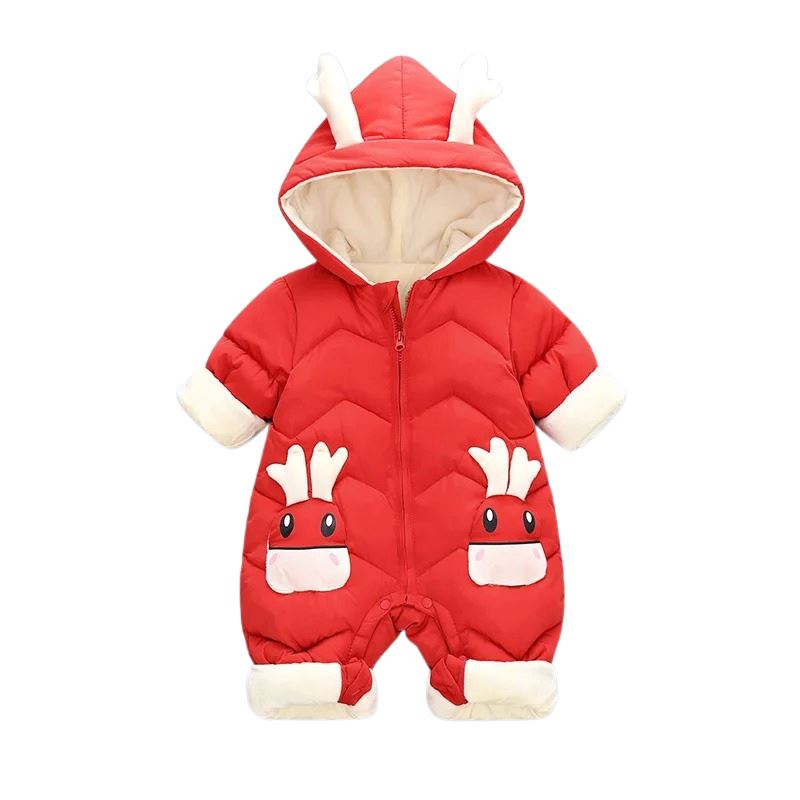 Macacão Snow Infantil com Capuz Bambino Macacão Snow Infantil com Capuz Bambino Loja do Bambino Vermelho 0 a 4 meses 