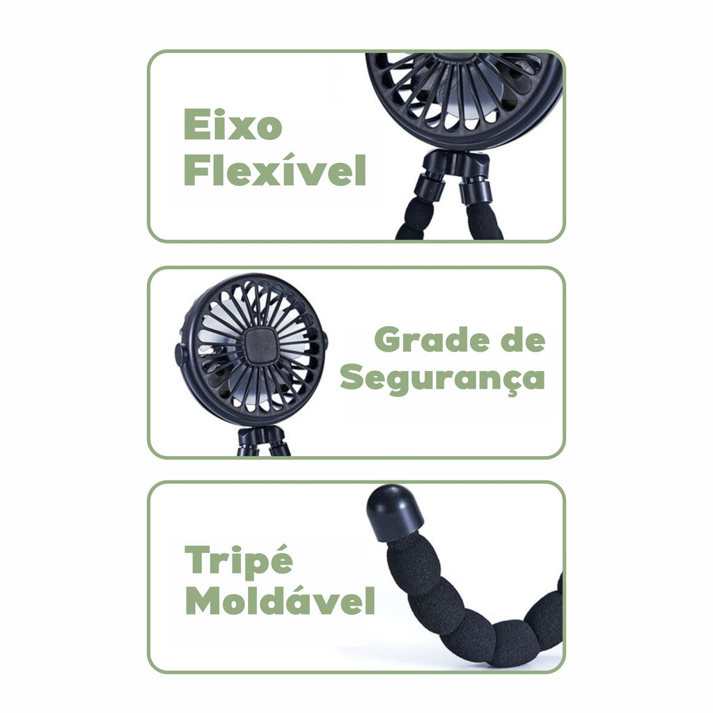 Ventilador Carinho de Bebê Infantil Bambino Ventilador Multiuso Infantil Bambino Loja do Bambino 