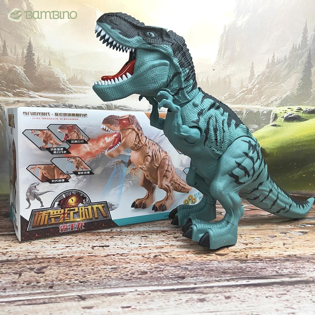 Dinossauro TRex Realista Infantil Dinossauro TRex Realista Infantil Loja do Bambino Verde 