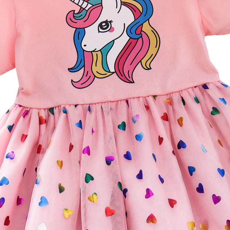 Vestido Verão Unicórnio Infantil Vestido Unicórnio Infantil Loja do Bambino 