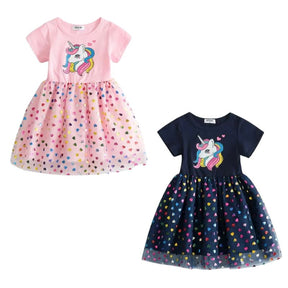 Vestido Verão Unicórnio Infantil Vestido Unicórnio Infantil Loja do Bambino 