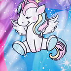 Vestido Infantil Manga Curta Unicórnio Vestido Infantil Manga Curta Unicórnio Loja do Bambino 