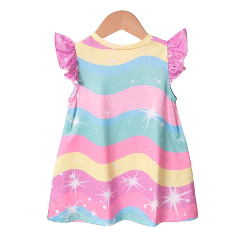 Vestido Infantil Manga Curta Unicórnio Vestido Infantil Manga Curta Unicórnio Loja do Bambino 