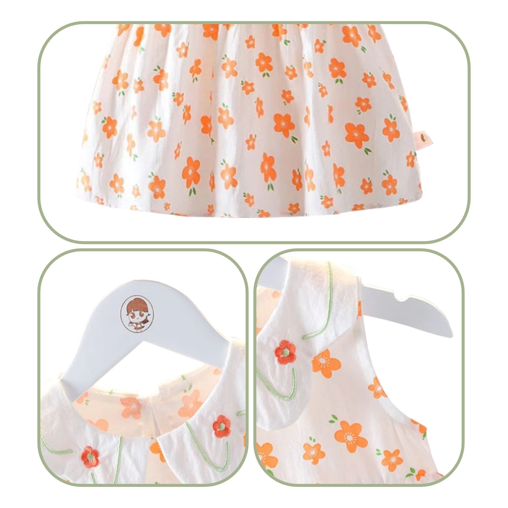 Vestido Infantil Verão Florido Vestido Infantil Verão Florido Loja do Bambino 