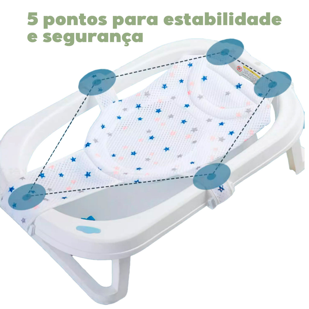 Almofada de Banheira para Banho Respirável Recém Nascido Bambino Almofada de Banheira para Banho Respirável Recém Nascido Bambino Loja do Bambino 