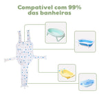 Almofada de Banheira para Banho Respirável Recém Nascido Bambino Almofada de Banheira para Banho Respirável Recém Nascido Bambino Loja do Bambino 