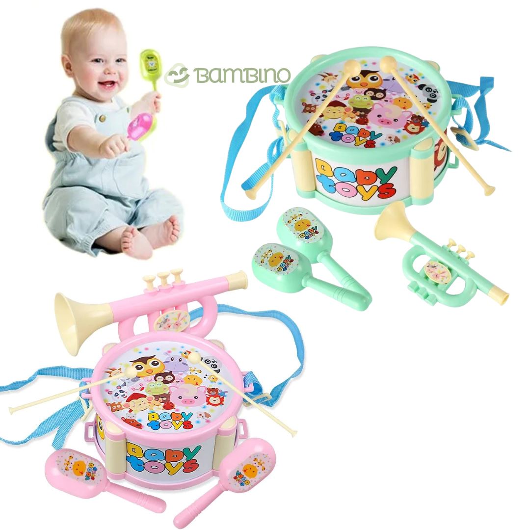 Conjunto de Percussão Infantil Conjunto de Percussão Infantil Loja do Bambino 