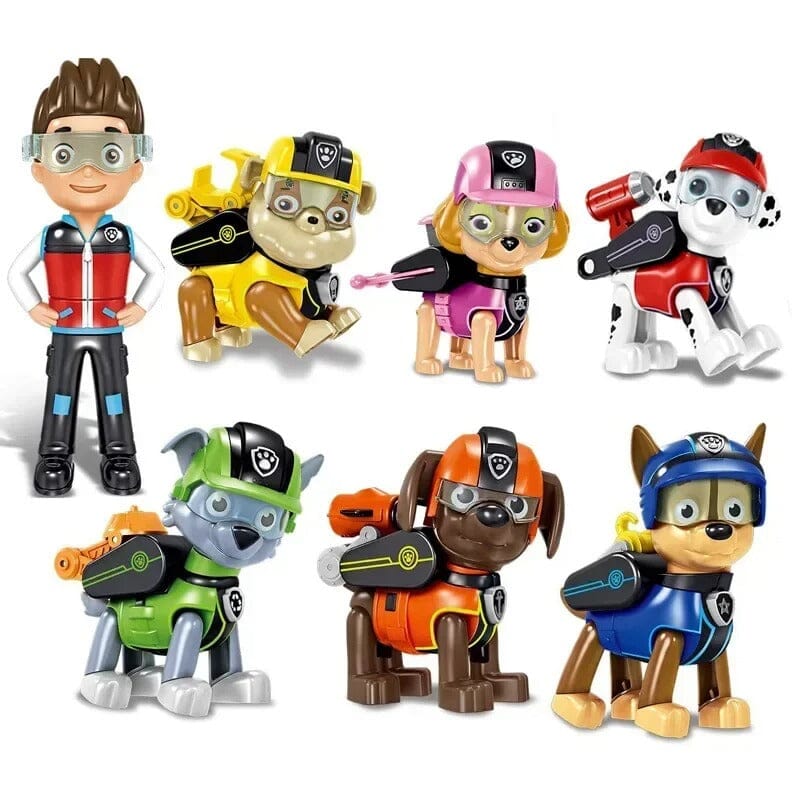 Brinquedos de Personagens Patrulha Canina com 7 unidades Bambino Brinquedos de Personagens Patrulha Canina com 7 unidades Bambino Loja do Bambino 7 personagens 