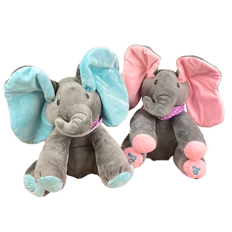 Elefantinho de Pelúcia Orelhudo Musical Elefantinho Orelhudo Musical Loja do Bambino 