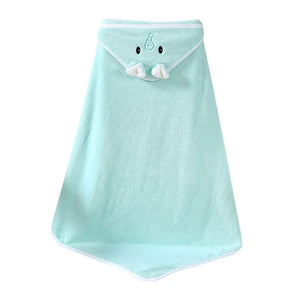 Toalha com Capuz Toque Suave para Recém Nascido Bambino Toalha com Capuz Toque Suave para Recém Nascido Bambino Loja do Bambino Azul 80x80cm 
