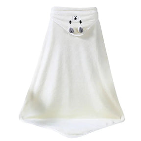 Toalha com Capuz Toque Suave para Recém Nascido Bambino Toalha com Capuz Toque Suave para Recém Nascido Bambino Loja do Bambino Branco 80x80cm 