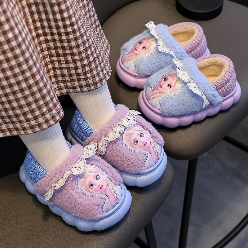 Pantufa Infantil Frozen para Meninas Pantufa Infantil Frozen para Meninas Loja do Bambino 