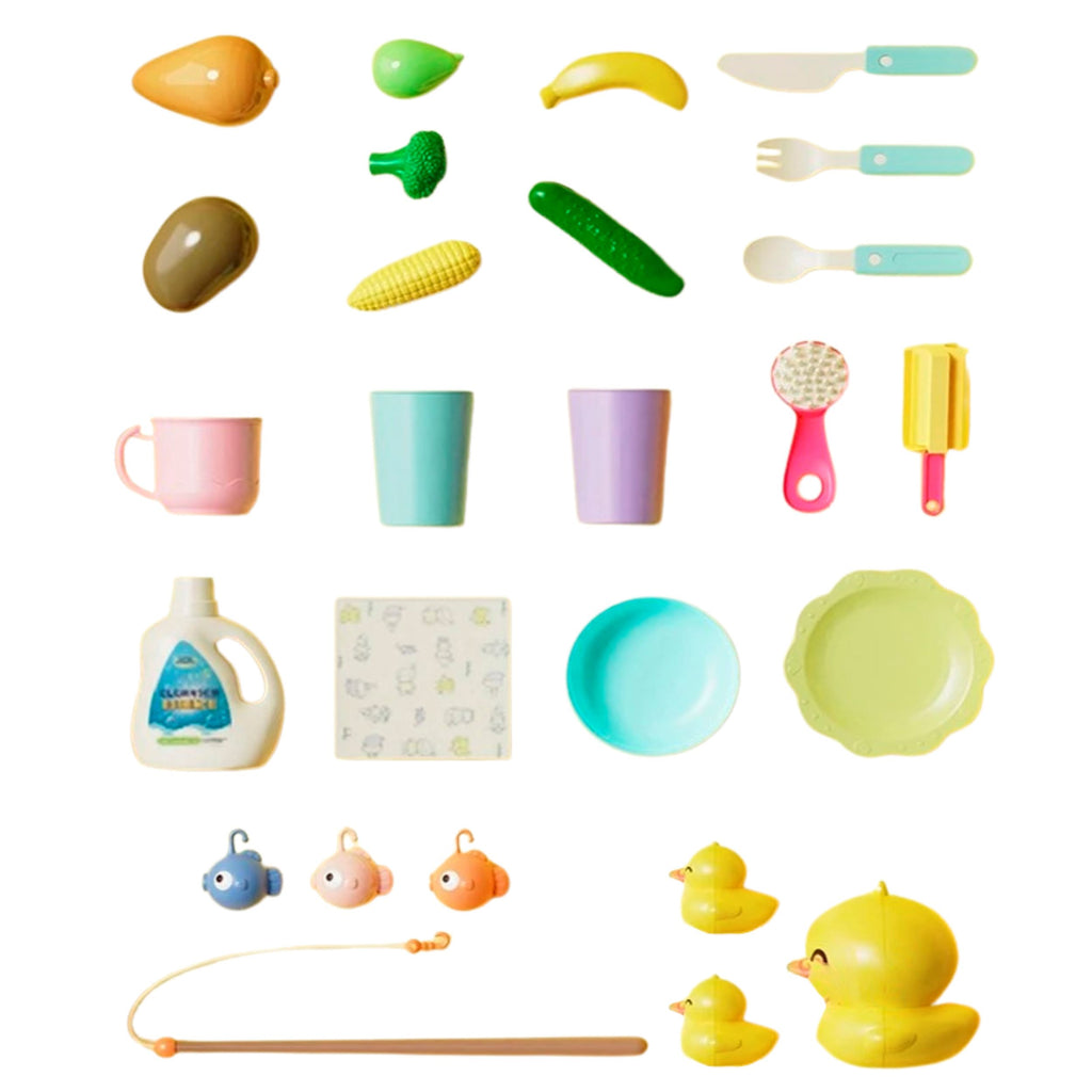 Pia de Brinquedo que sai Água com Acessórios Pia de Brinquedo que sai Água com Acessórios Loja do Bambino 