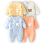 Macacão Bebê Recém-nascido Manga Longa Ursinho Macacão Bebê Recém-nascido Manga Longa Ursinho Loja do Bambino 