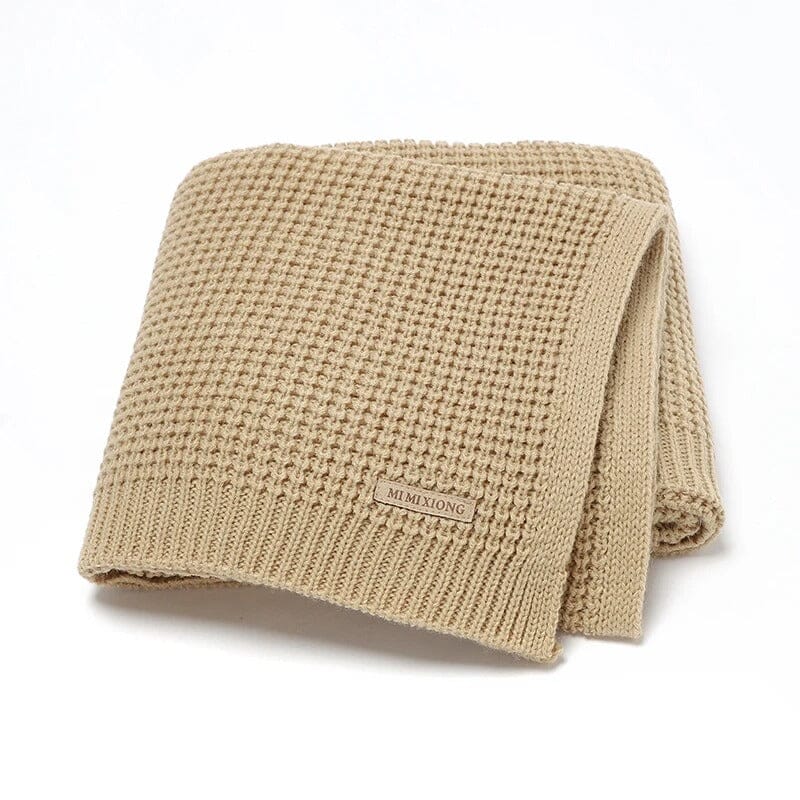 Manta Baby Bliss Blanket Recém Nascido Bambino Manta Trabalhada Recém Nascido Bambino Loja do Bambino 90*70 Bege 
