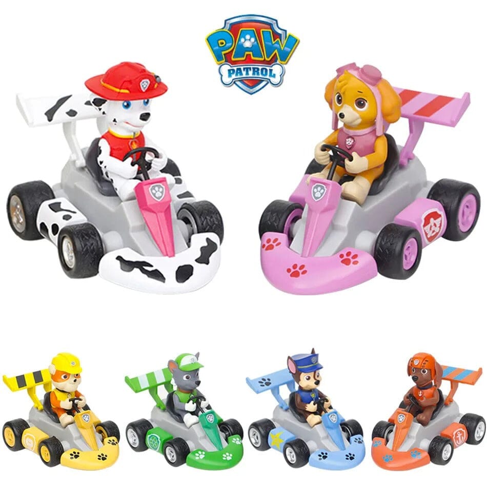Brinquedos de Personagens Patrulha Canina com Carrinho Bambino Brinquedos de Personagens Patrulha Canina com Carrinho Bambino Loja do Bambino Combo (6 unidades) 
