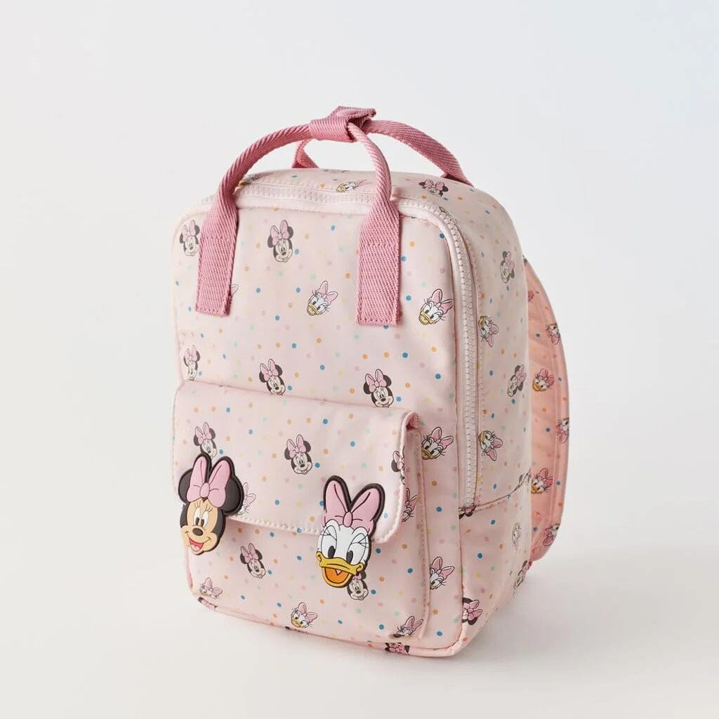 Mochila Infantil Feminina Minnie Mochila Infantil Feminina Minnie Loja do Bambino Rosa 28x22x12cm 