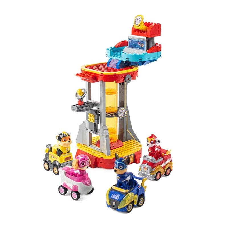 Lego da Patrulha Canina Brinquedo Infantil Lego Patrulha Canina Loja do Bambino Castelo Lego Patrulha Canina + 4 Personagens 