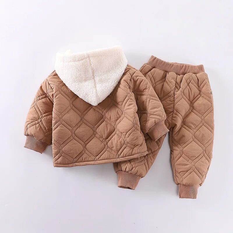 Conjunto de Inverno Infantil Jaqueta com Capuz + Calça Conjunto de Inverno Infantil Jaqueta com Capuz + Calça Loja do Bambino 