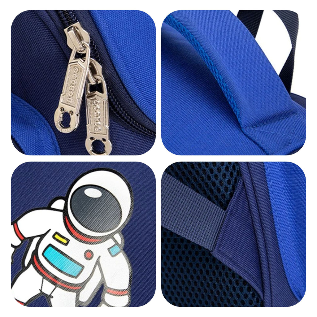 Conjunto Mochila Infantil Astronauta Ortopédica Impermeável Conjunto Mochila Infantil Astronauta Ortopédica Impermeável Loja do Bambino 
