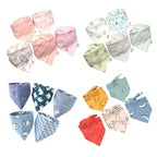 Bandana Babador para Bebê Bambino - Contém 5 peças Lenços de Pescoço Infantil Bambino - Contém 5 peças Loja do Bambino 