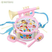 Conjunto de Percussão Infantil Conjunto de Percussão Infantil Loja do Bambino Rosa 